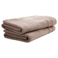 DUSCHTUCHSET Brooklyn - 2-teilig - 70x140 cm - Taupe - Taupe, Textil (70/140cm) - Uncover by Schiesser