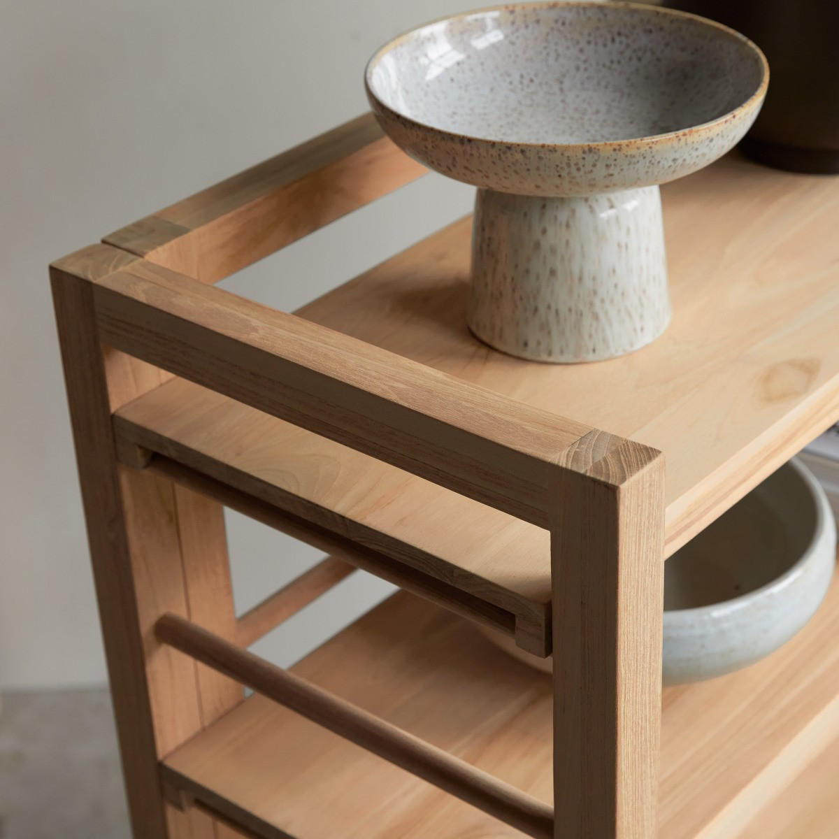 BÜCHERREGAL Sera Natur aus Teak - Naturfarben, Holz (80/115/40cm) - Tikamoon