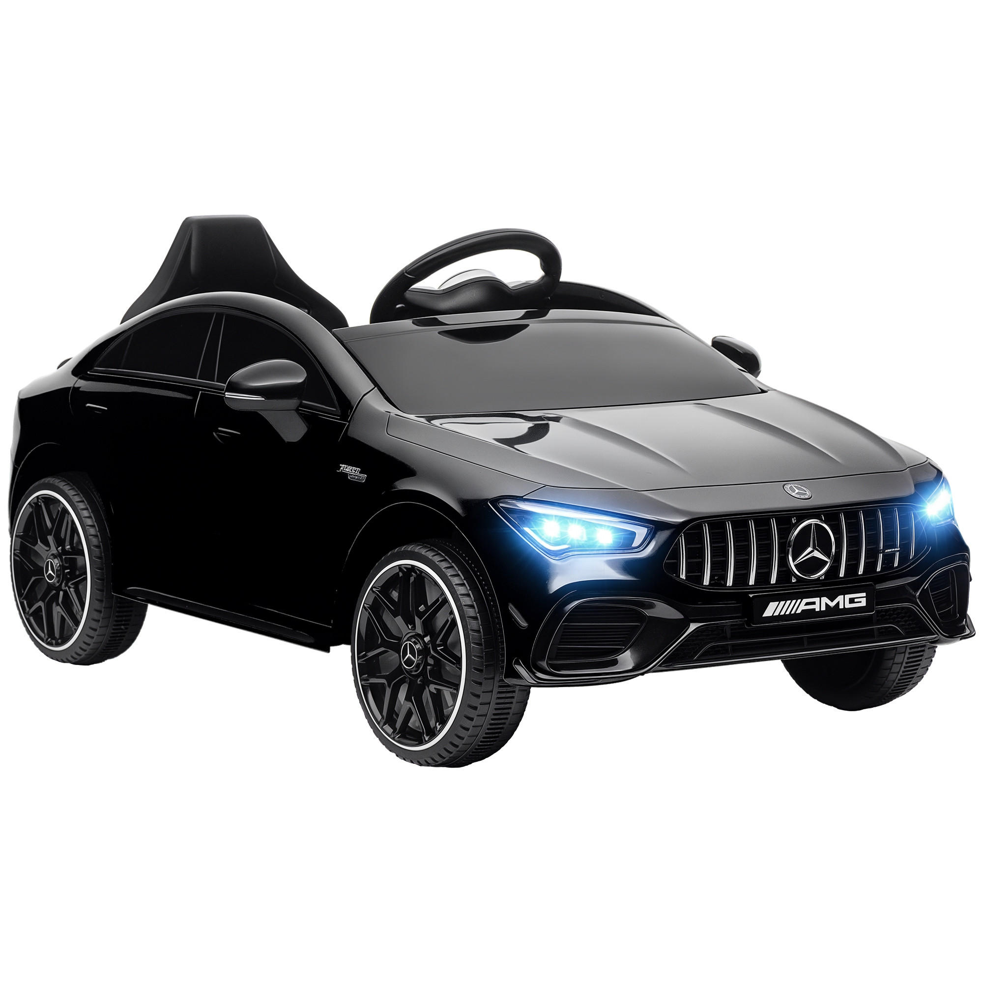 KINDER-ELEKTROAUTO DE-06190 Mercedes-AMG lizenziert mit Fernbedienung Schwarz - Schwarz, Kunststoff/Metall (110/61/45cm) - ComfortXL