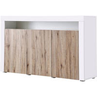 BUFFETSCHRANK bogota Eiche / weiß lackiert - Hellbraun, Holzwerkstoff (4/70/44cm) - Habitat Garten