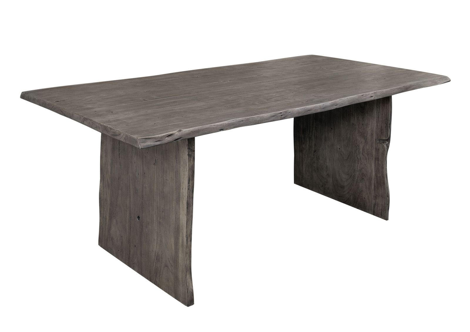 BAUMTISCH Akazie 180x100x76 grau lackiert PURE ACACIA #414 - Grau, Holz (180/100/76cm) - Massivmoebel24