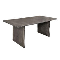 BAUMTISCH Akazie 180x100x76 grau lackiert PURE ACACIA #414 - Grau, Holz (180/100/76cm) - Massivmoebel24