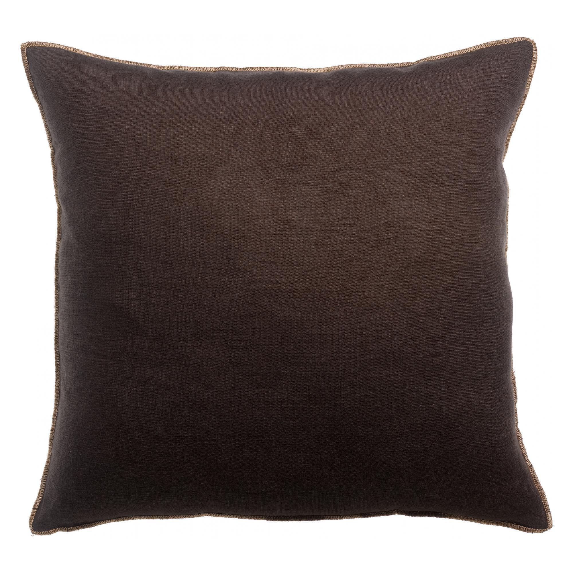 Vivaraise Kissen Dunkelbraun 45x45 cm