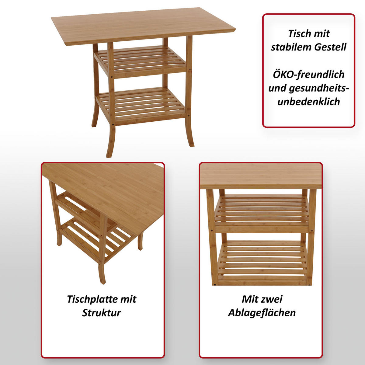 TISCH Braun - Braun, Holz (60/100/76cm) - MCW