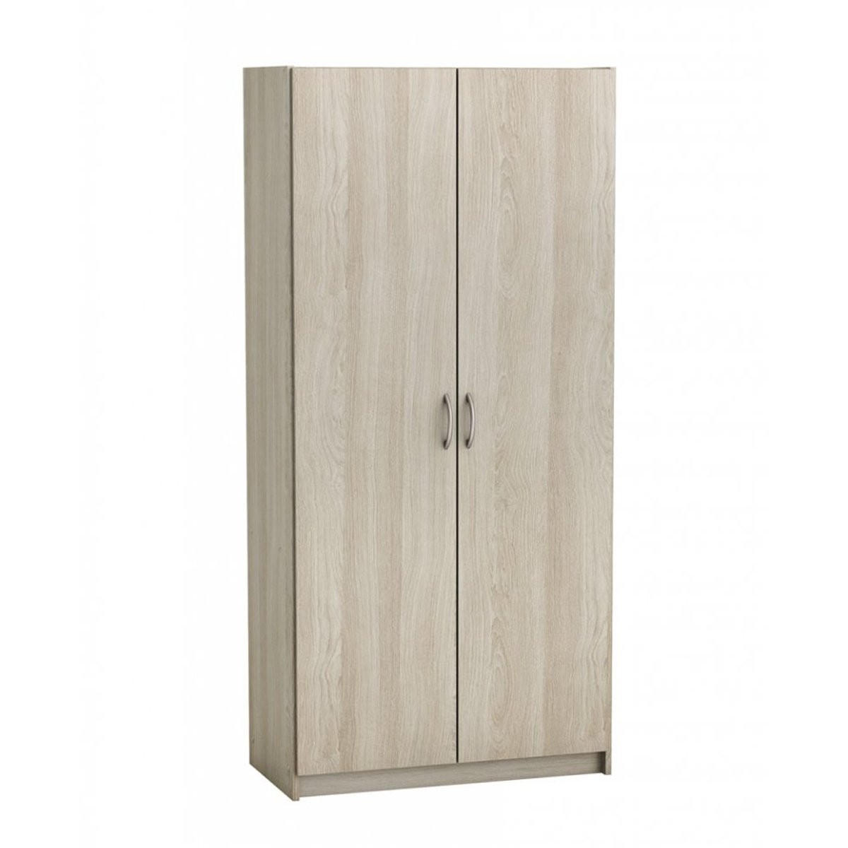 KLEIDERSCHRANK 2 Türen 5 Regale L79,7 cm Holzdekor - Multifunktion - Eiche Artisan, Holzwerkstoff (41.4/169.5/79.7cm) - Calicosy