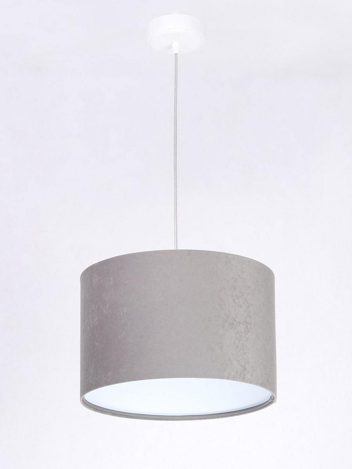 HÄNGELEUCHTE Grau 30/20 cm - Weiß/Grau, Kunststoff (30/0.45/20cm) - ONZENO