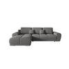 ECKSOFA BEGA L Links ARAGON 93 mit Schlaffunktion - Grau, Textil (289/185cm) - Bedante