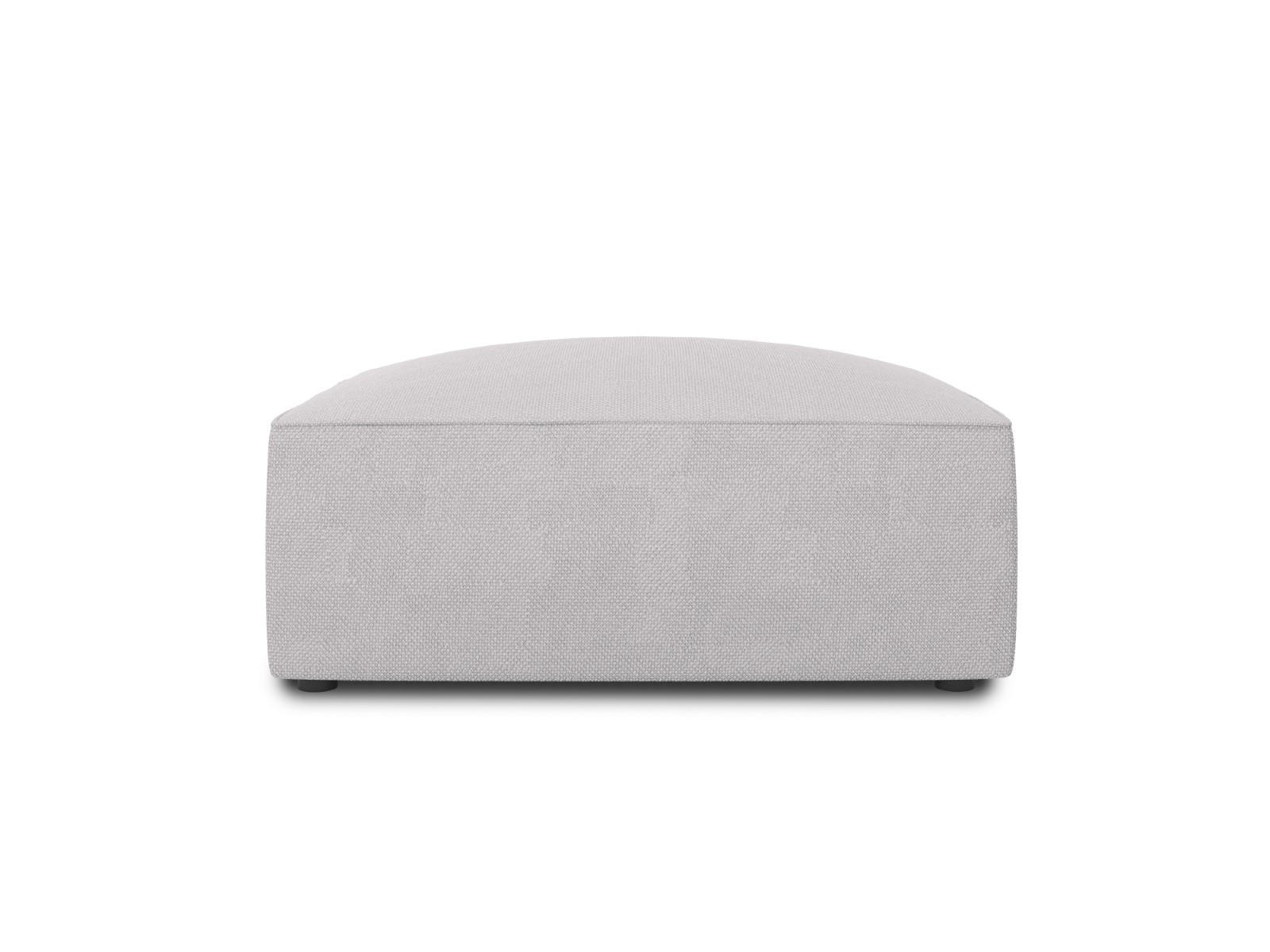 POUF Ruby aus strukturiertem Stoff hellgrau - Hellgrau, Textil (93/40/93cm) - Micadoni
