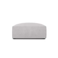 POUF Ruby aus strukturiertem Stoff hellgrau - Hellgrau, Textil (93/40/93cm) - Micadoni