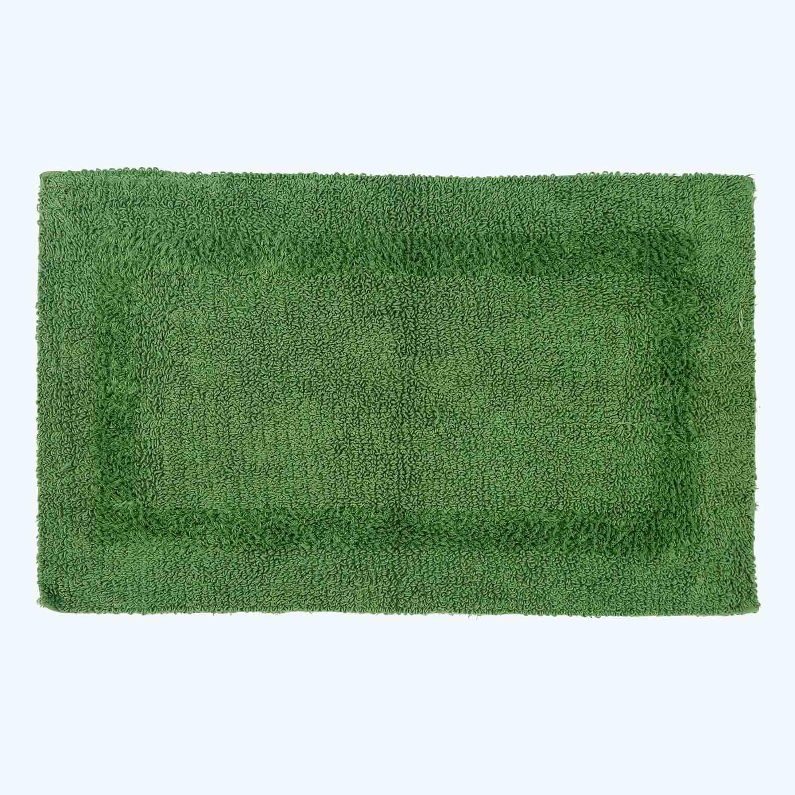 BADGARNITUR 2-teilig, Badematte & WC-Vorleger, wendbar - Smaragdgrün, Textil (50/80cm) - Homescapes
