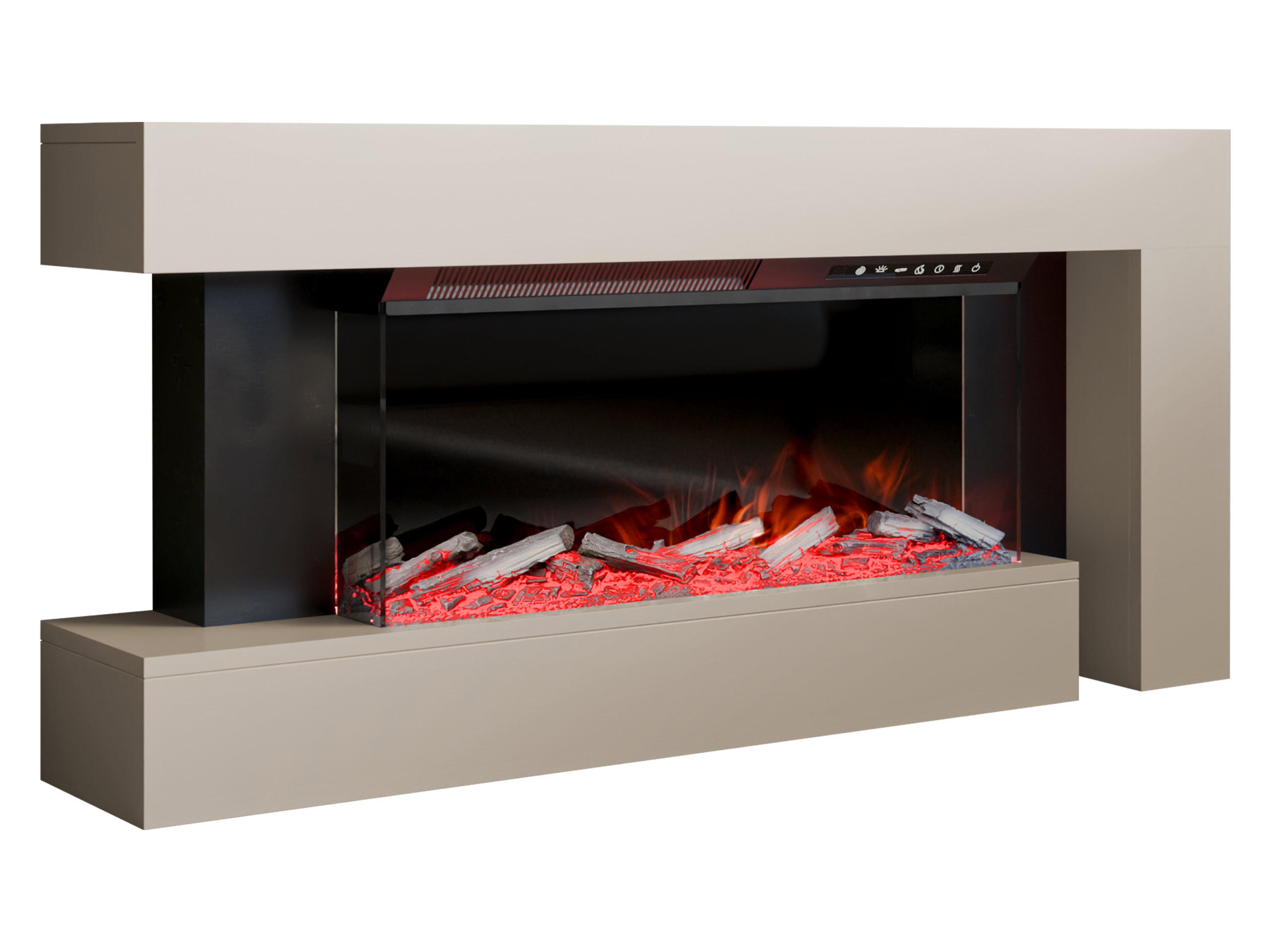 KOMMODE Haga mit Kamin - Kaschmir, Holzwerkstoff (120/56/24cm) - MIRJAN24