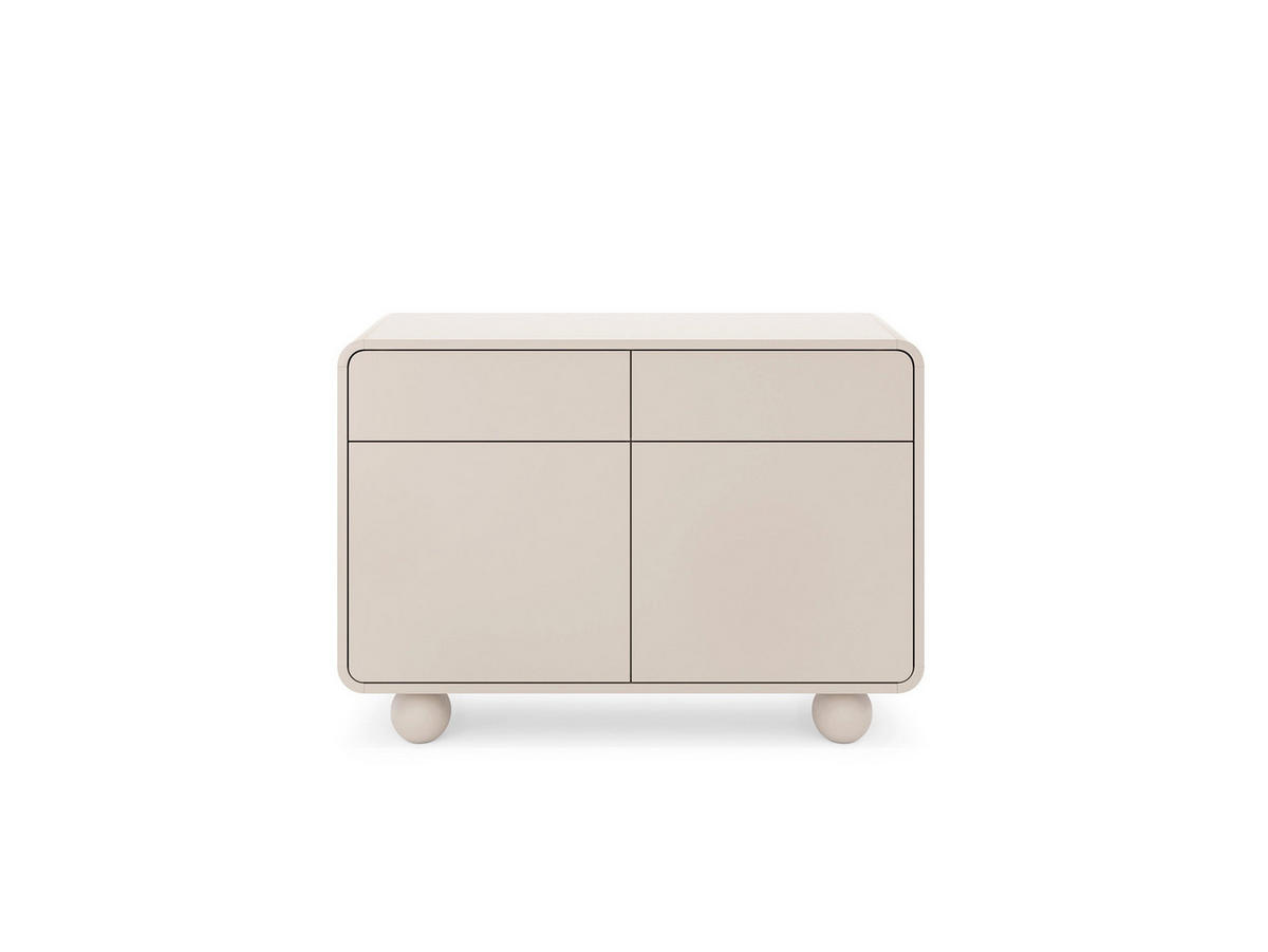 KOMMODE Ballo - Beige, Holzwerkstoff (108/75/39cm) - Pillovely