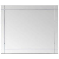 WANDSPIEGEL 80x60 cm Glas - Silberfarben, Glas (60/80/1cm) - furnicato