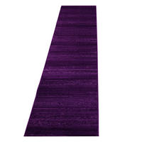 KURZFLORTEPPICH INN, einfarbig, Violett, 80 x 300 cm - Lila, Textil (80/300cm) - KADIMA DESIGN