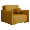 SCHLAFSOFA Viva Glov I - Gelb/Naturfarben, Holz/Textil (104/85/98cm) - MIRJAN24