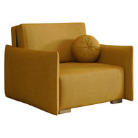 SCHLAFSOFA Viva Glov I - Gelb/Naturfarben, Holz/Textil (104/85/98cm) - MIRJAN24