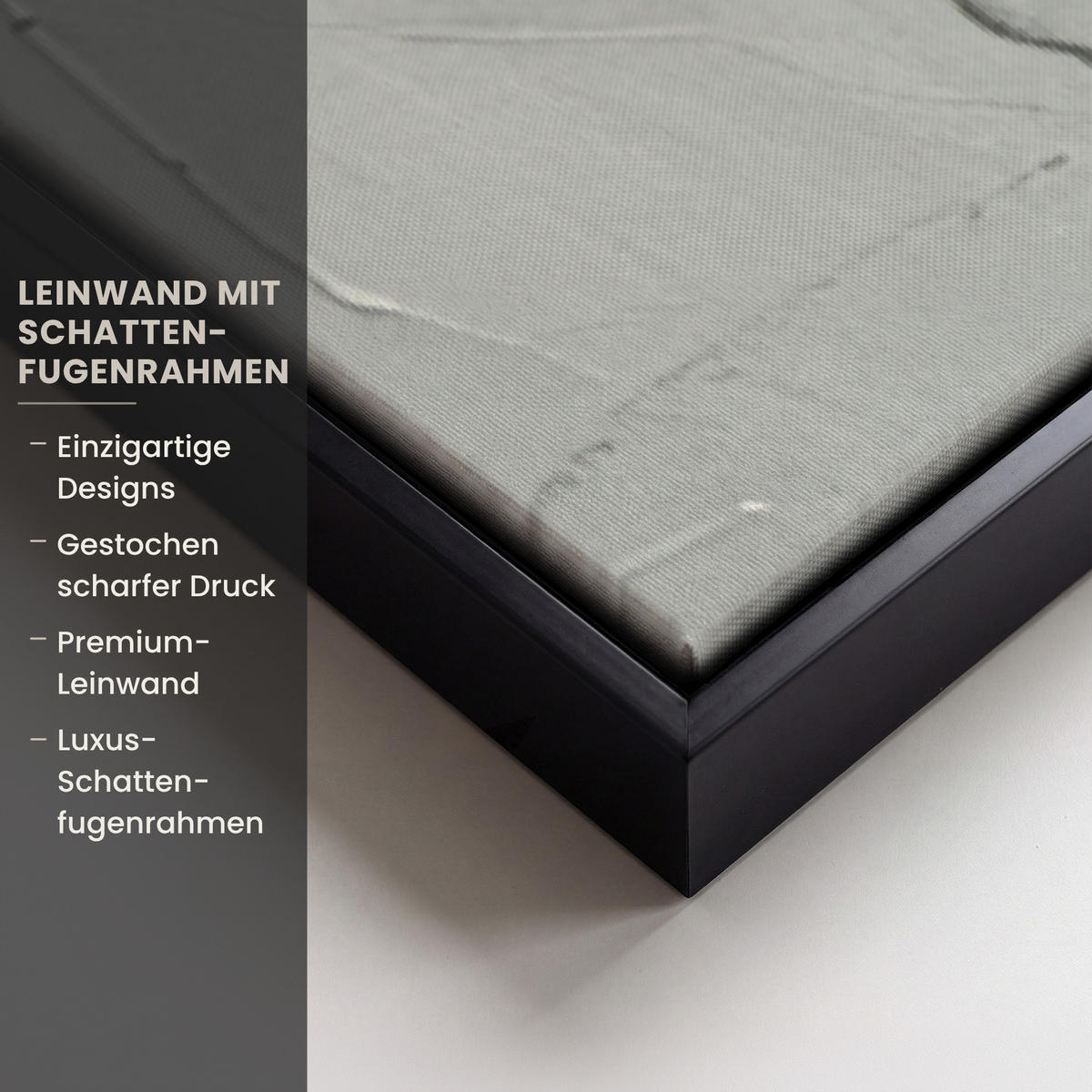 LEINWAND Bilder mit Rahmen - Moderne Kunst - Orange - Grau - Abstrakt - 80x120 - Hellgrau, Textil (80/120cm) - MuchoWow