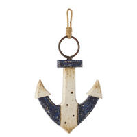 DEKO ANKER - Blau, Holz (2.5/41/24cm) - J-Line