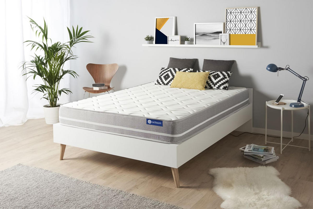 MATRATZE Actimemo touch Memory-Schaum 140 x 210 cm h1 - Weiß, Textil (140/210cm) - ACTISOM