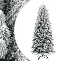 WEIHNACHTSBAUM Künstlicher Beschneit 180 Cm Pvc&Pe - Weiß, Kunststoff (180cm) - vidaXL