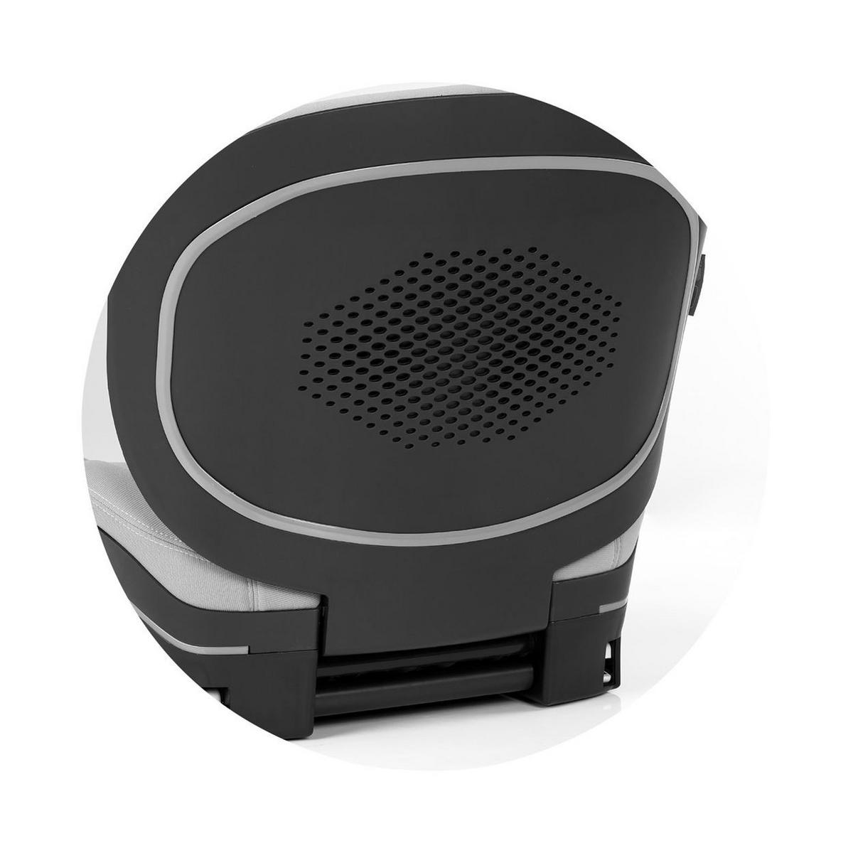 SITZERHÖHUNG Genesis i-Size grau 125-150 cm Isofix, Rückenlehne - Grau, Kunststoff (46/42/40cm) - Chipolino