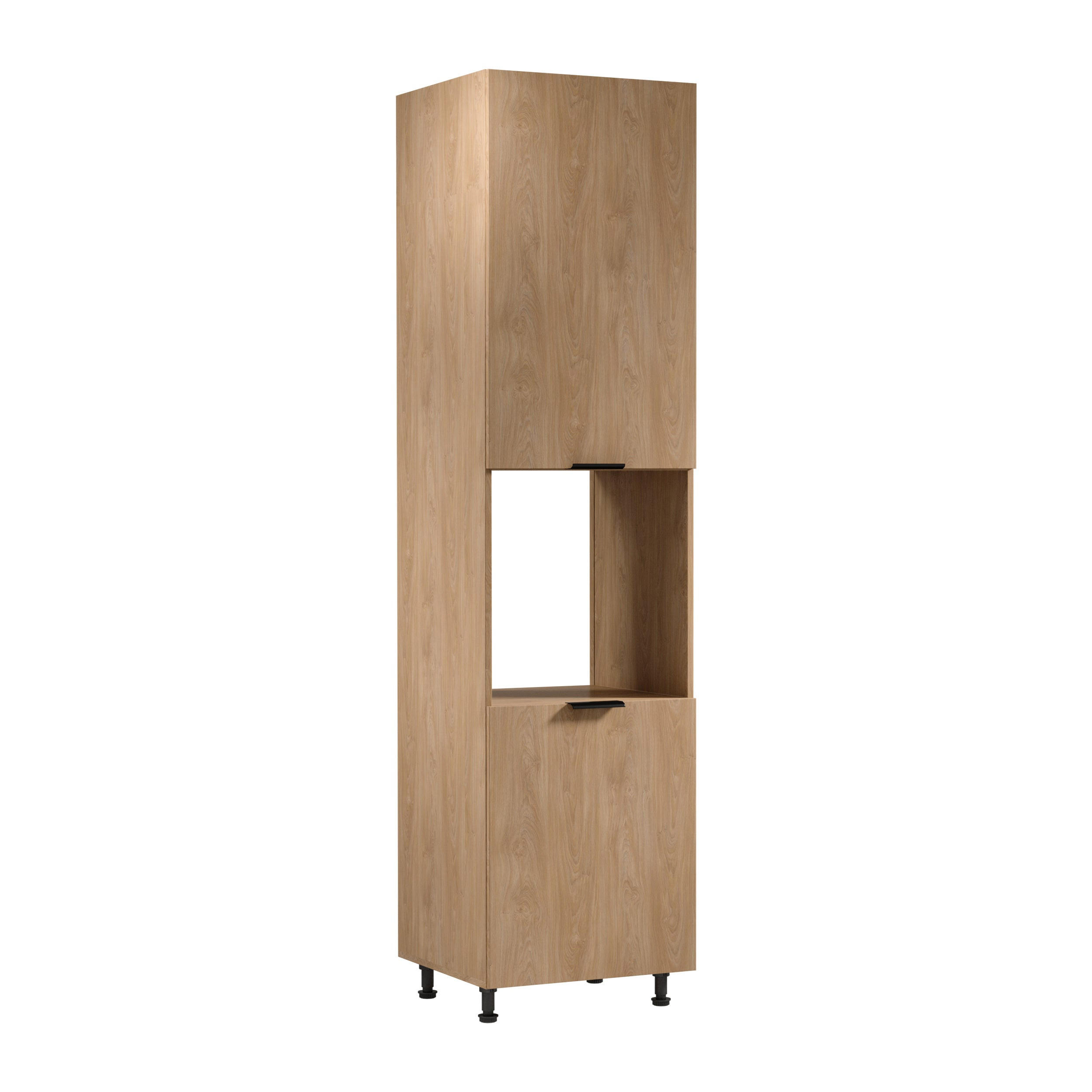 MIKROWELLENUMBAUSCHRANK D60PWN P/L – Sorento – Sonoma Eiche - Sonoma Eiche, Holzwerkstoff (60/247/58cm) - ROYAL24_MARKT
