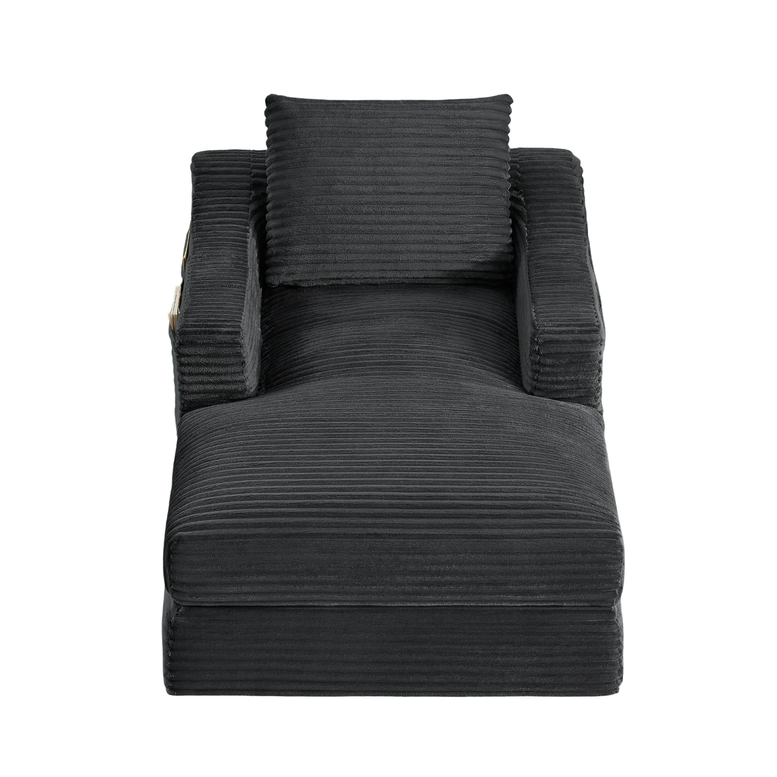 SCHLAFSESSEL DE-34921 zweilagig mit Bettfunktion Dunkelgrau - Dunkelgrau, Textil (162/68/100cm) - ComfortXL