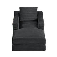SCHLAFSESSEL DE-34921 zweilagig mit Bettfunktion Dunkelgrau - Dunkelgrau, Textil (162/68/100cm) - ComfortXL
