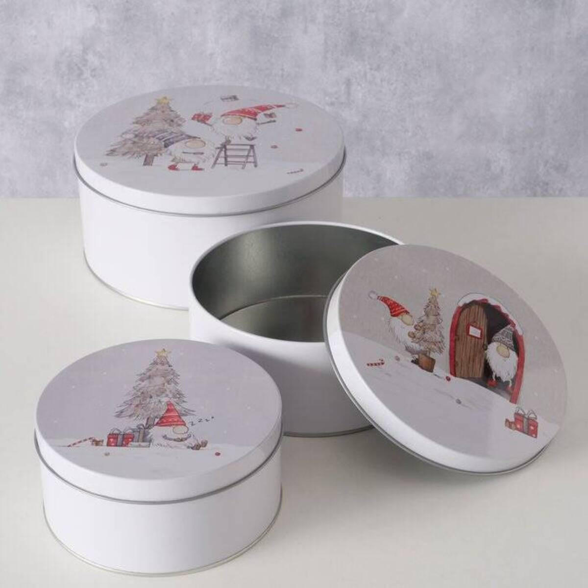 DOSEN Fiete Ø 14-20 cm 3er-Set - Grau, Metall (20/9/20cm) - Boltze Home