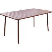 GARTENTISCH bilbao Terrakotta - Rot, Metall (150/90/71cm) - Habitat Garten