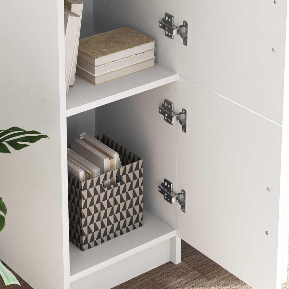SCHREIBTISCH 2 Pcs Weiss - Weiß, Holzwerkstoff (150/133.5/124cm) - vidaXL