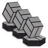 AKUSTIKPANEEL Hexagon Grau 15 Stück - Grau, Holz (30/26/2cm) - Homestyle4u