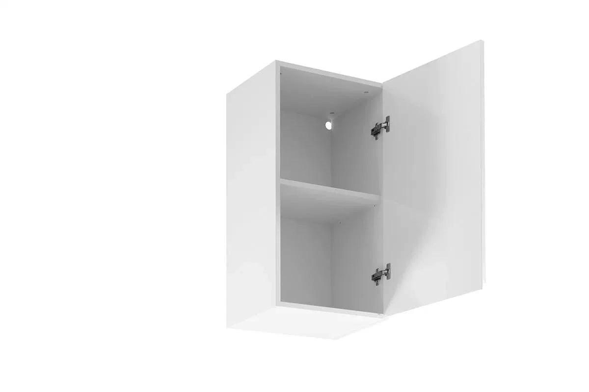 HÄNGESCHRANK – 40 cm – G40 – Velmora – Weiß / Weiß Hochglanz - Weiß Hochglanz, Holzwerkstoff (40/72/32cm) - ROYAL24_MARKT