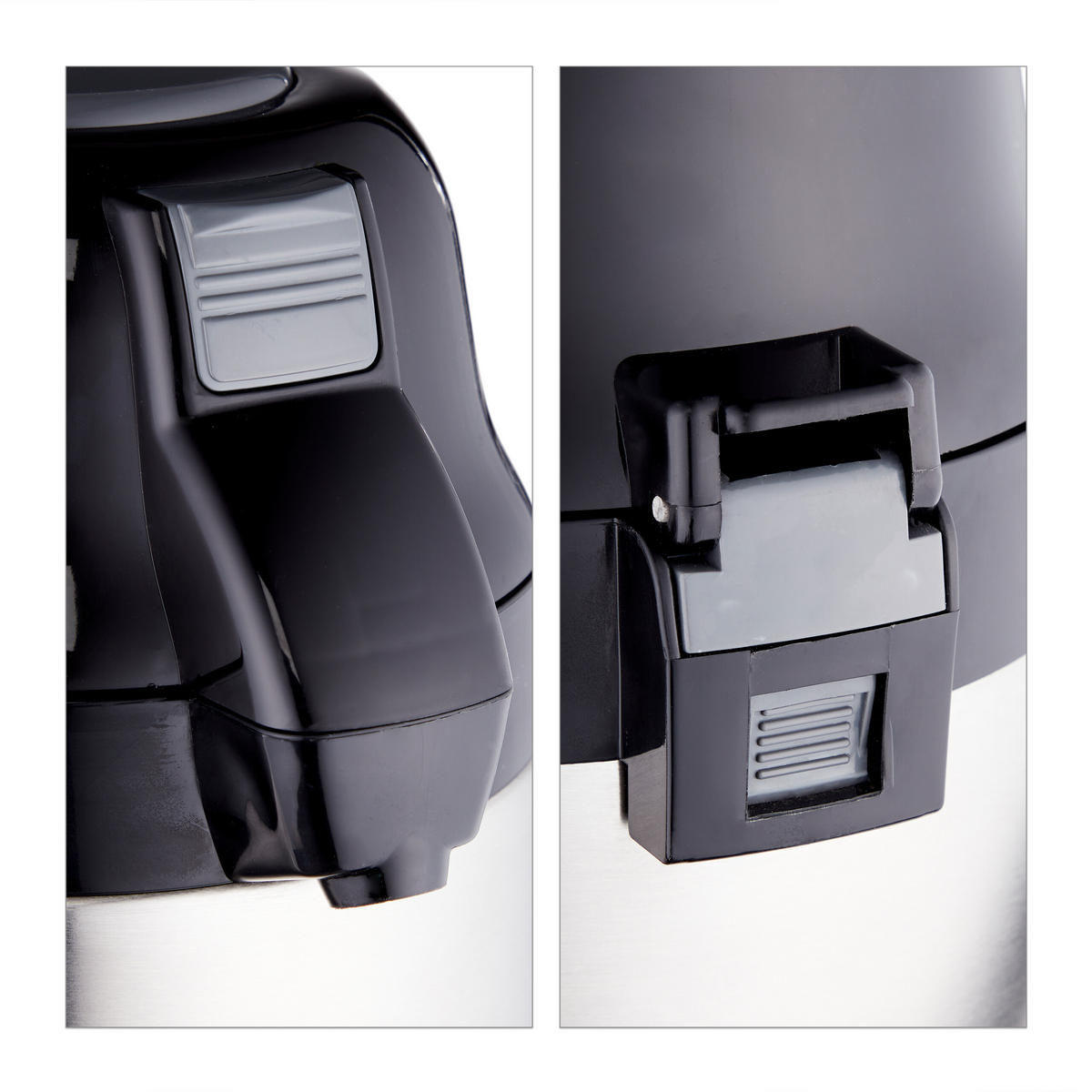 ČERPACÍ kanva - strieborná, kov/plast (3.3L) - Relaxdays