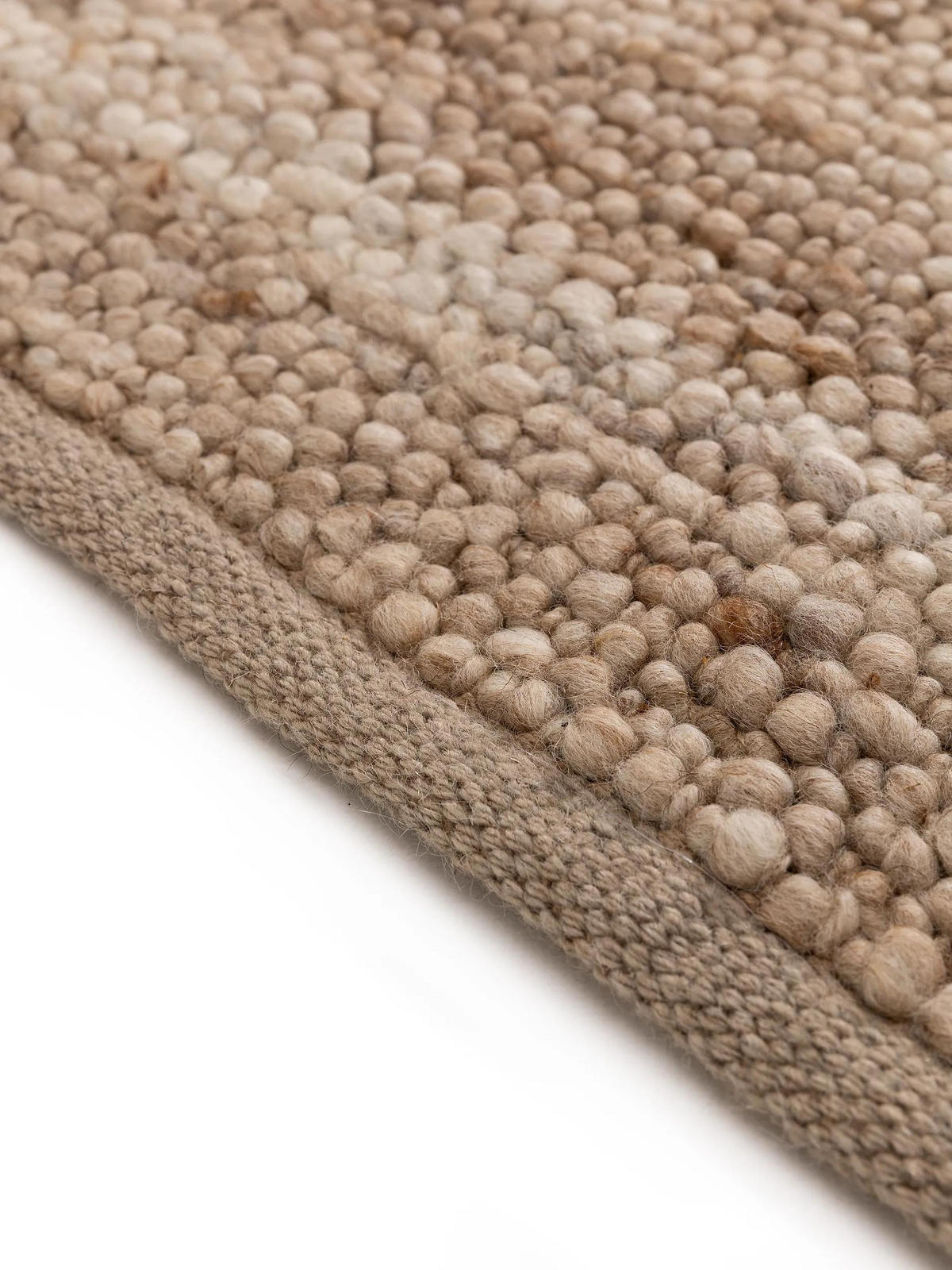 WOLLTEPPICH Finn Beige 70x200 cm - Beige, Textil (70/200cm) - benuta Pure