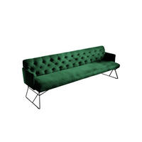 ESSZIMMERBANK CHARME Smaragdgrün Velvet - Smaragdgrün, Textil (206/85/68cm) - KAWOLA
