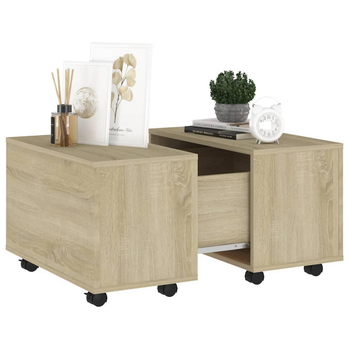COUCHTISCH Sonoma-Eiche 60x60x38 cm Holzwerkstoff - Braun, Holzwerkstoff (60/60/38cm) - furnicato