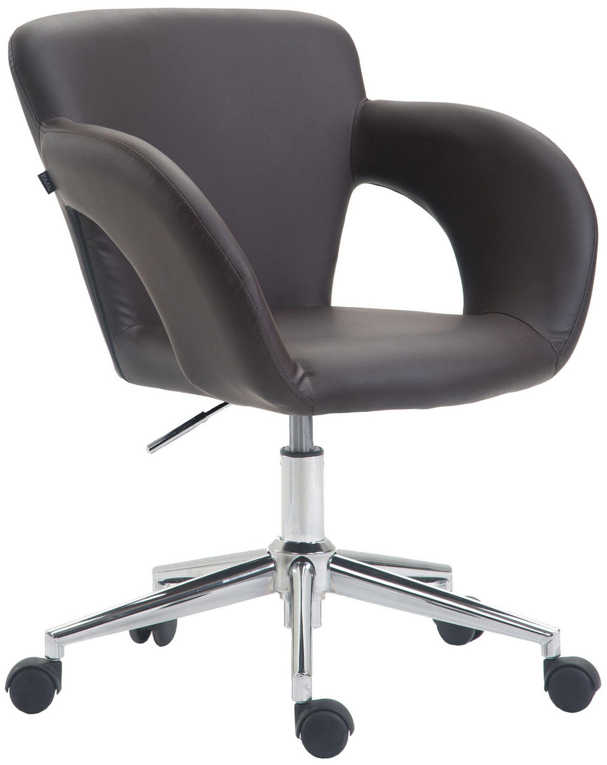 BÜROSTUHL Eddy, Braun - Braun, Textil/Metall (62/91/56cm) - TPFLiving