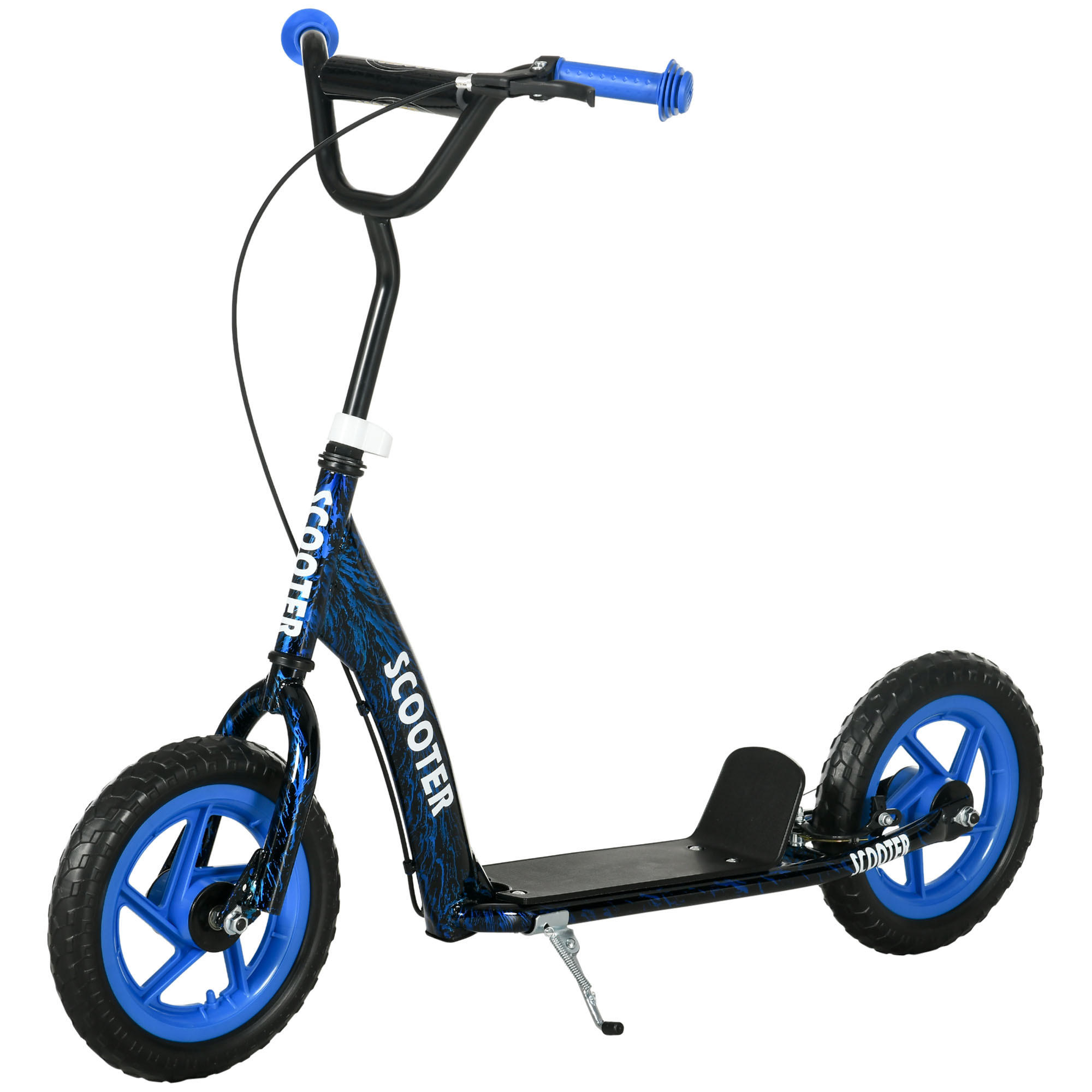 KINDERSCOOTER DE-16947 grandes roues 5 niveaux réglable Bleu - Blau, Metall (118/52/88cm) - ComfortXL