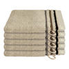 WASCHHANDSCHUHSET Skyline Color - 5-teilig - 16 x 22 cm - Sand - Sandfarben, Textil (16/22cm) - SCHIESSER