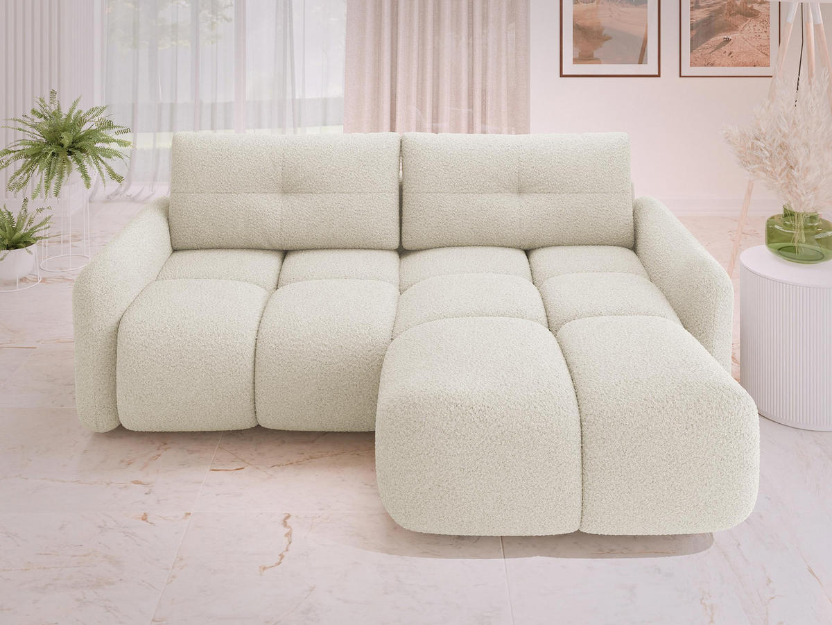 ECKSOFA Sandy - Sandfarben/Schwarz, Holz/Kunststoff (238/165cm) - MIRJAN24