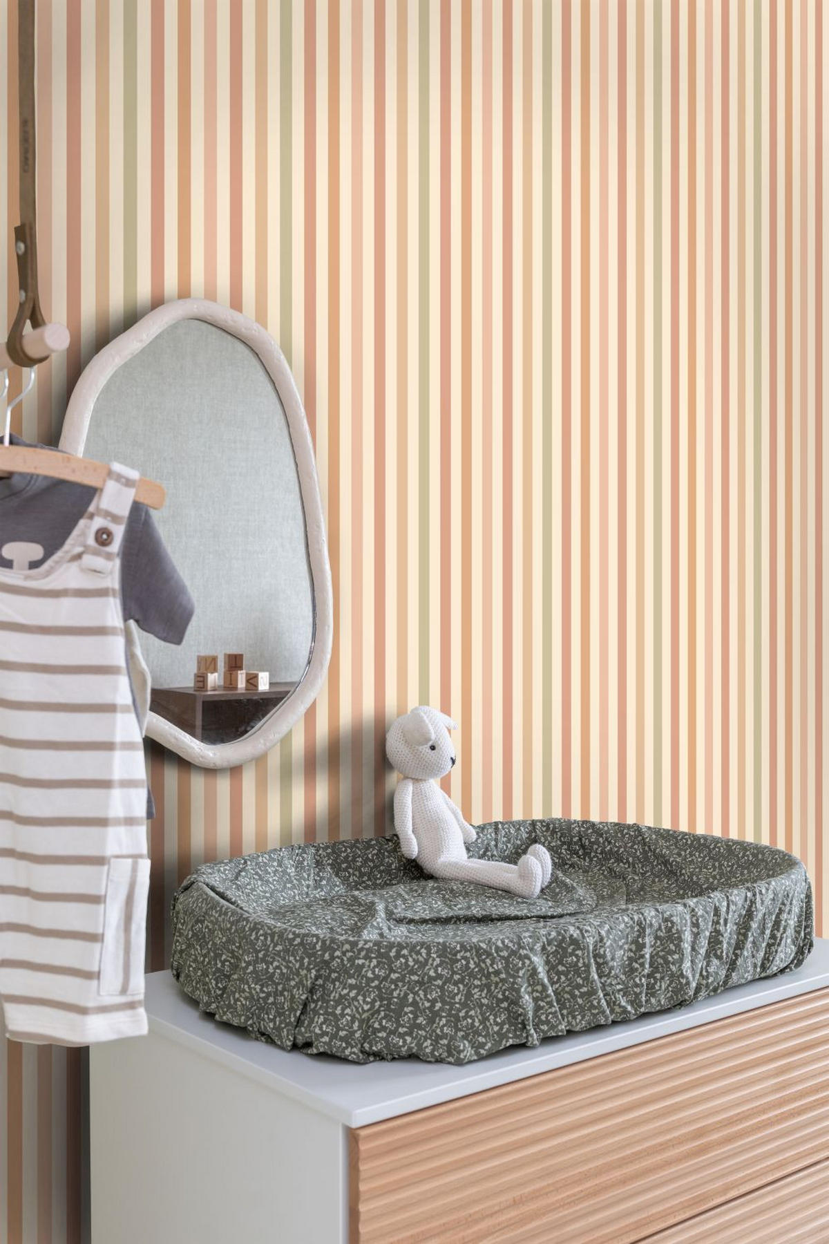 TAPETE Streifen 50 x 900 cm - Pink, Papier (50/900cm) - ESTAhome