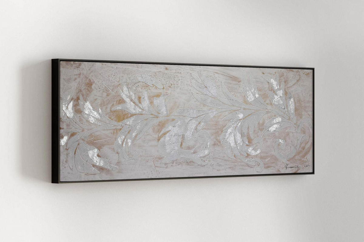 ACRYLBILD HANDGEMALT 150/50 cm - Beige, Holz/Textil (150/50cm) - KUNSTLOFT