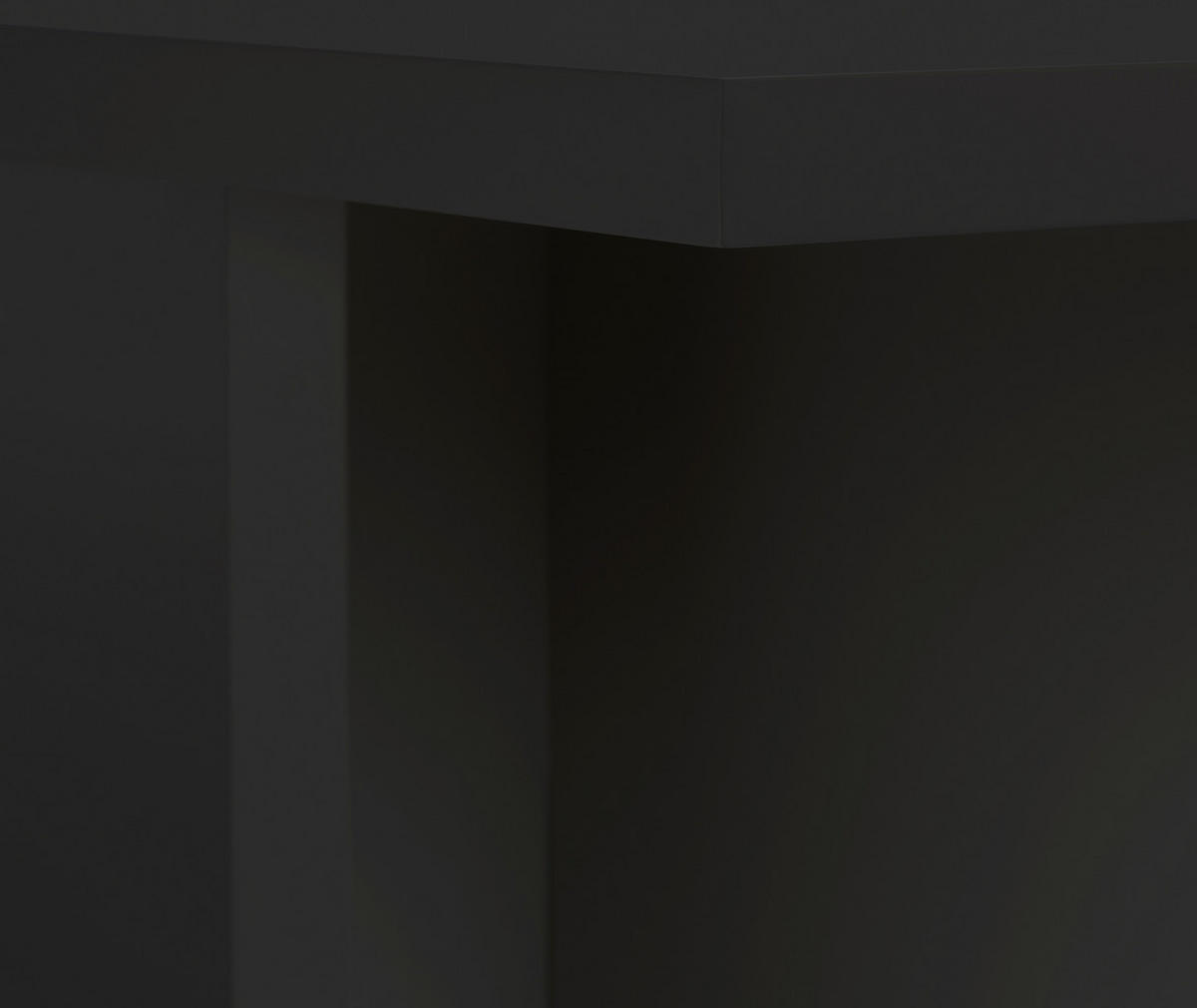 ESSTISCH Quadratischer aus lackiertem MDF, 100/100 cm,Schwarz - Schwarz, Holzwerkstoff (100/100/75cm) - RNT By Really Nice Things