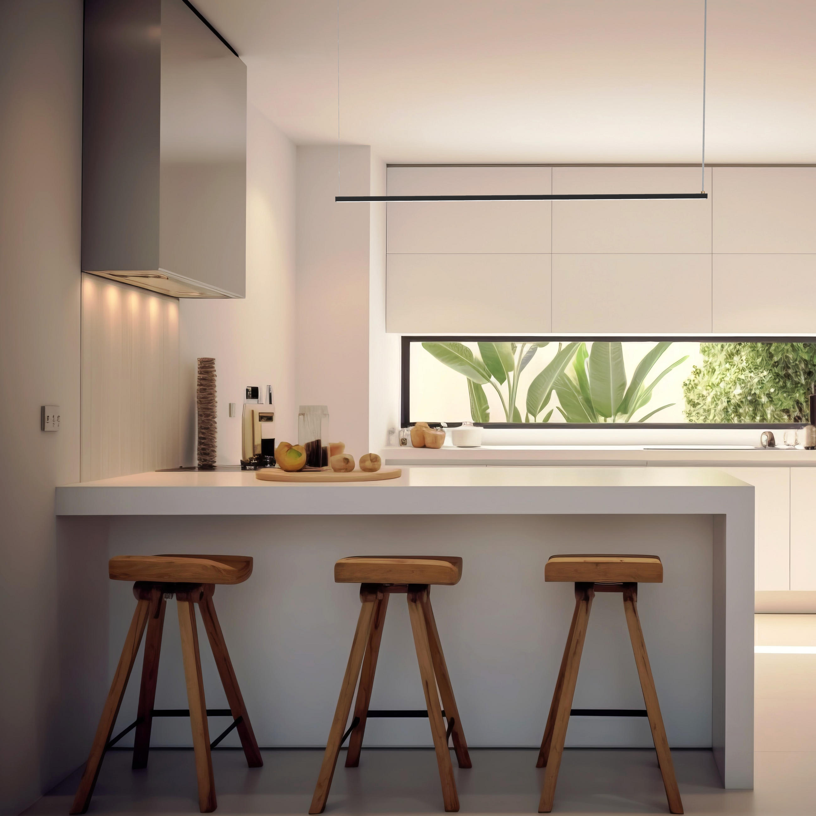 LED-HÄNGELEUCHTE - Schwarz, Metall (2/100/2cm) - Lumicom