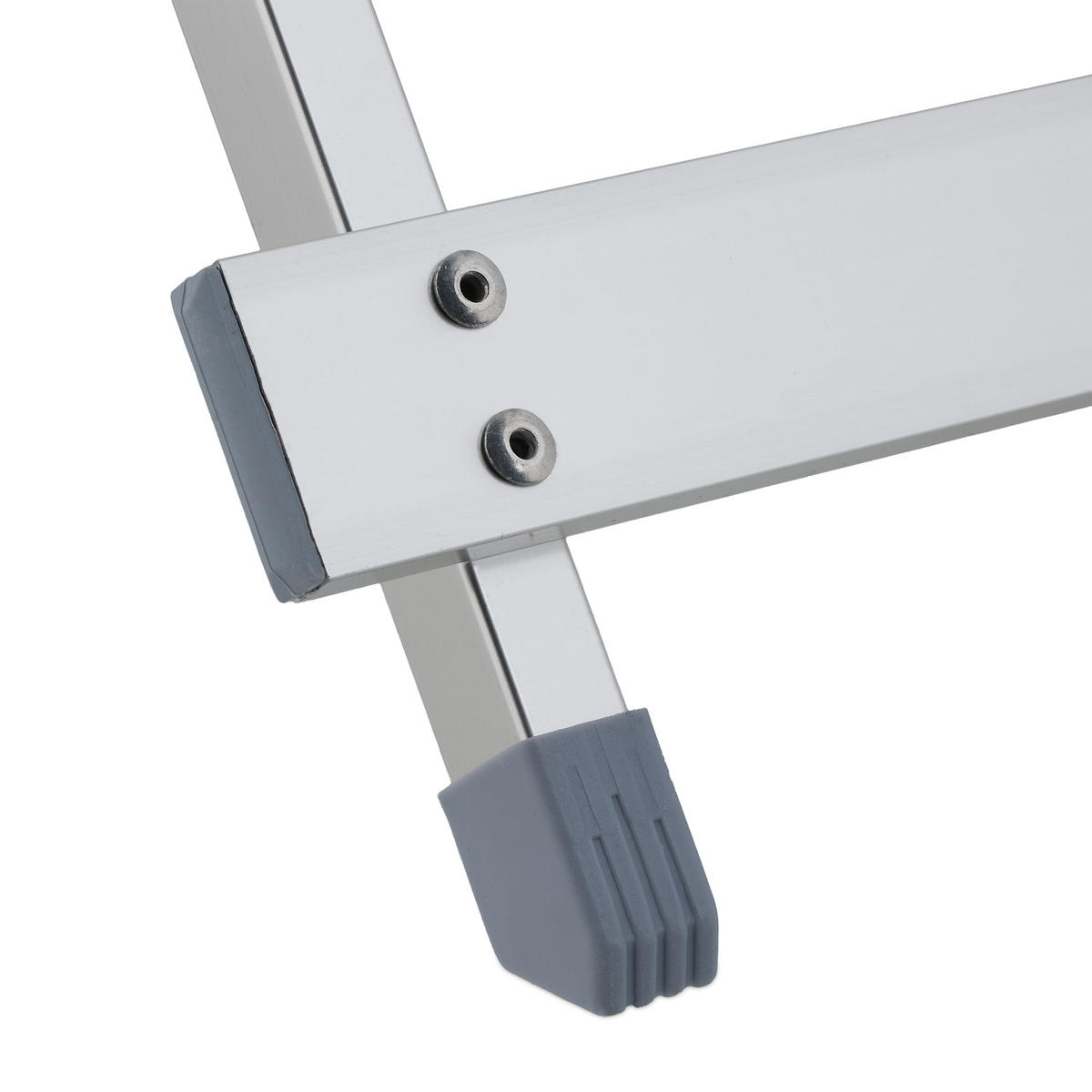 KLAPPTISCH - Silberfarben, Metall (47.5/50/59.5cm) - Relaxdays