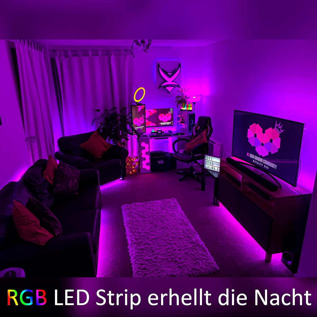 LED-STRIP Zyrvixk 30m - Multicolor, Kunststoff (30/30/30cm) - ZMH