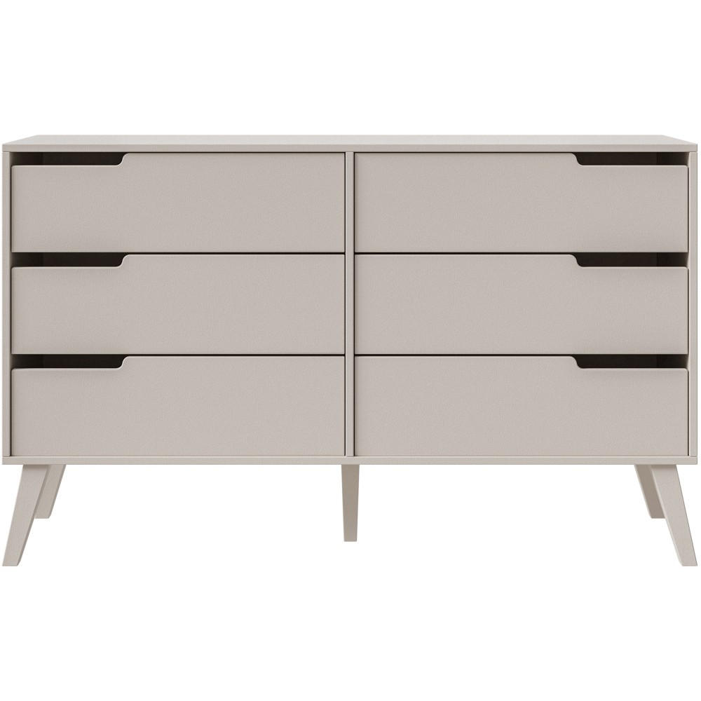 KOMMODE Norel mit 6 Schubladen, Kaschmir - Kaschmir, Holz/Holzwerkstoff (137/80/40cm) - Beautysofa