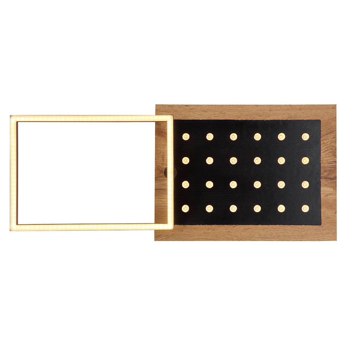 LED DECKENLEUCHTE JIMBO, Metall Braun, 3 Stufen, Memory - Braun, Metall (63.5/27/8.5cm) - Globo Lighting