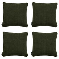 DEKOKISSEN Nola - Grün - 45/45/10 cm - 4er-Set - Grün, Textil (45/45cm) - Madison